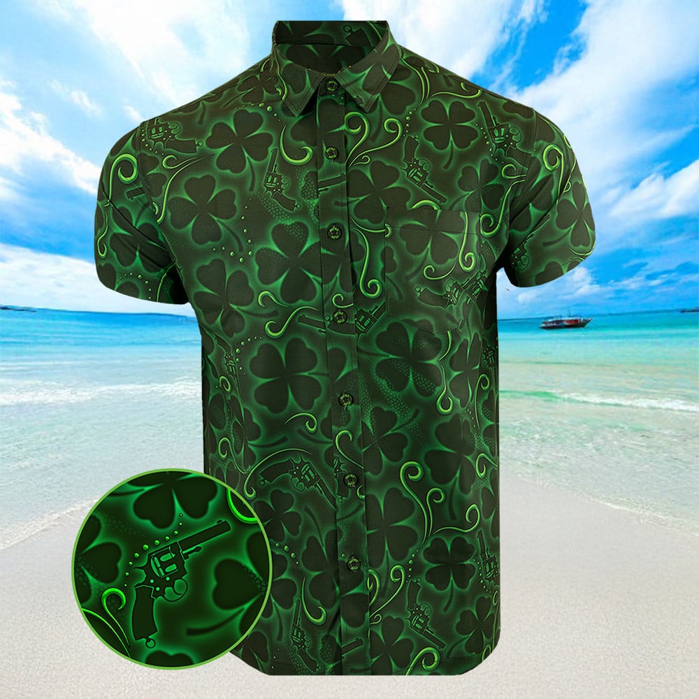 The Irish Hawaiian Shirt Summer Button Up Men Best Gifts For Brother