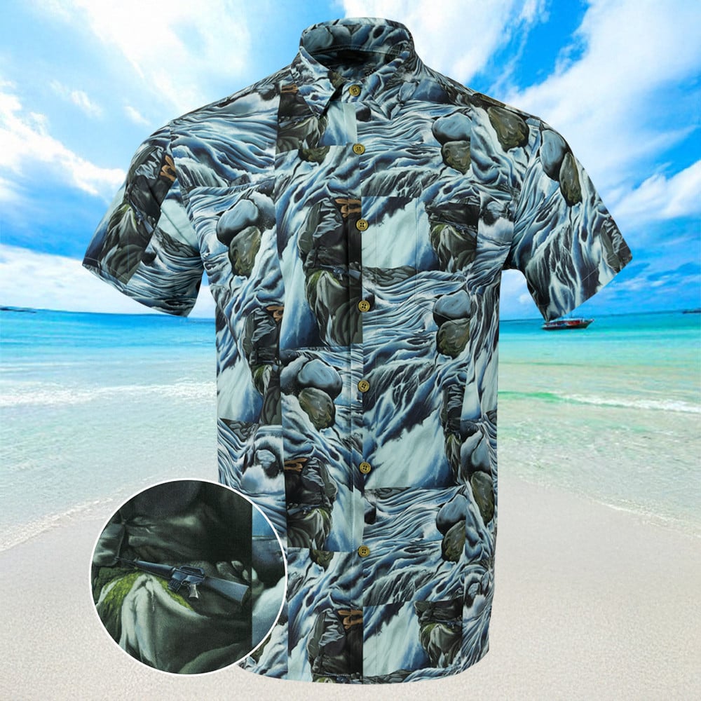 The Lieutenant Hawaiian Shirt Summer Button Up Men Best Gifts For Uncle