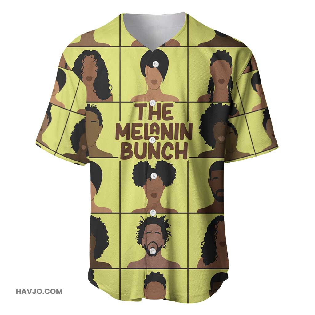 The Melanin Bunch African Afro Black People Baseball Jersey