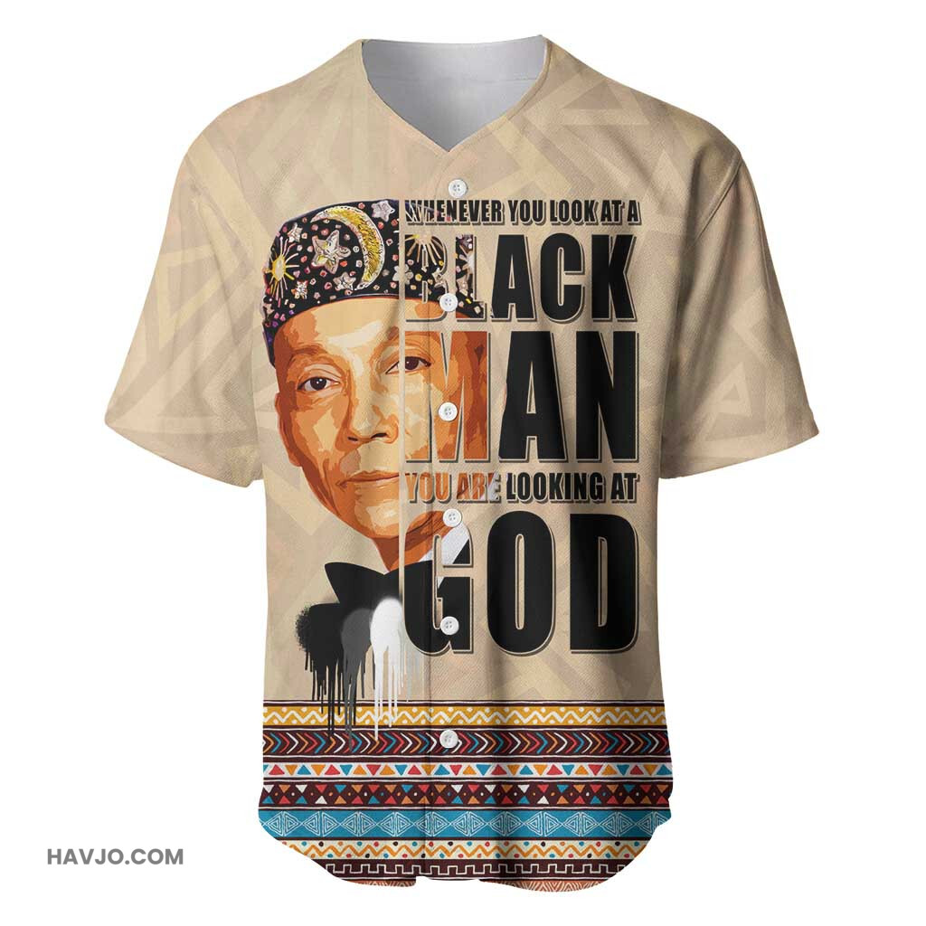 The Most Honorable Elijah Muhammad Black Man Baseball Jersey