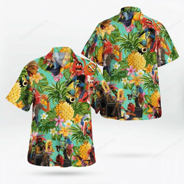 The Muppet Show Dr Teeth And The Electric Mayhem Hawaiian Shirt Tropical Aloha Button Up