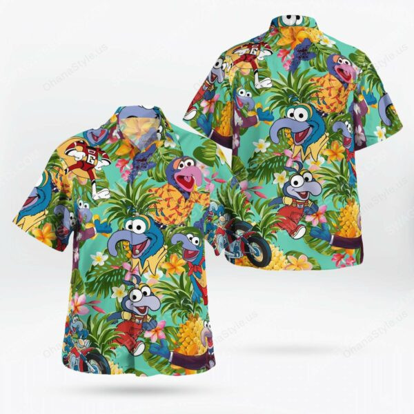 The Muppet Show Gonzo Hawaiian Shirt Tropical Aloha Button Up
