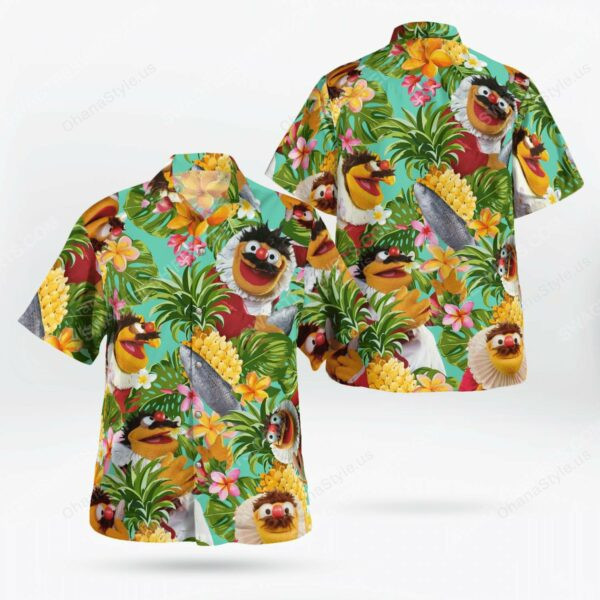 The Muppet Show Lew Zealand Hawaiian Shirt Tropical Aloha Button Up