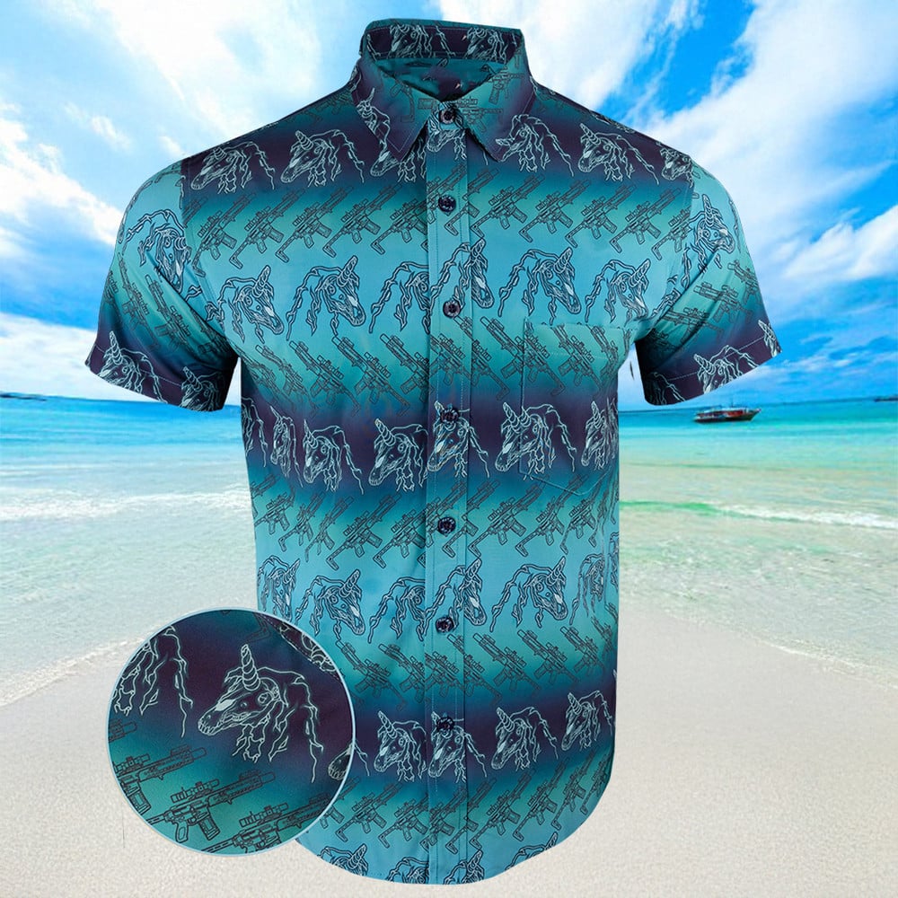The Nightmare Blue Hawaiian Shirt Button Up Summer Shirts Men Gifts For Son In Law