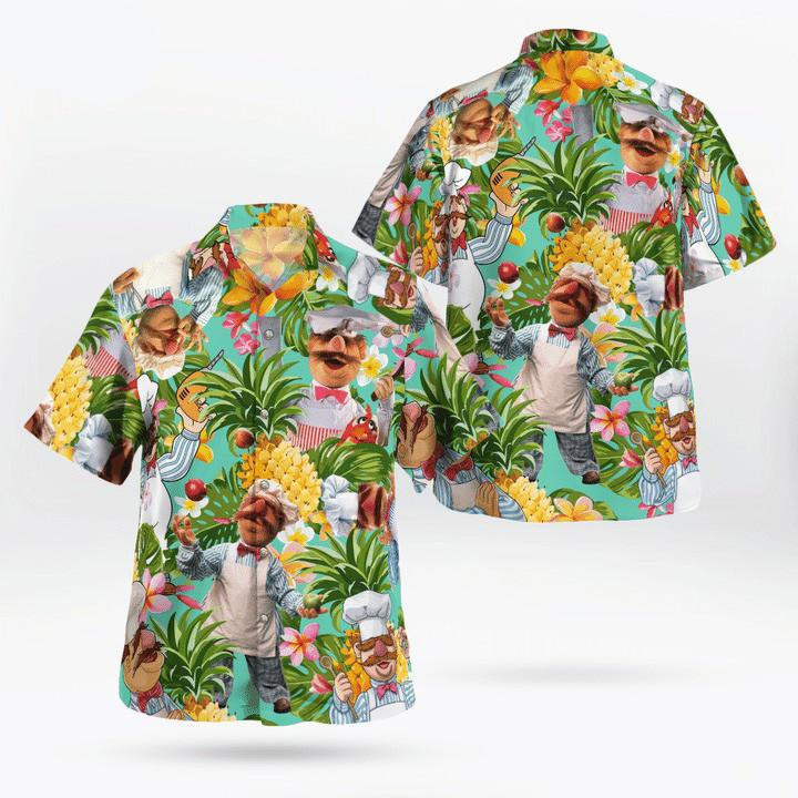 The Swedish Chef Muppets Tropical Hawaiian Shirt Tropical Aloha Button Up