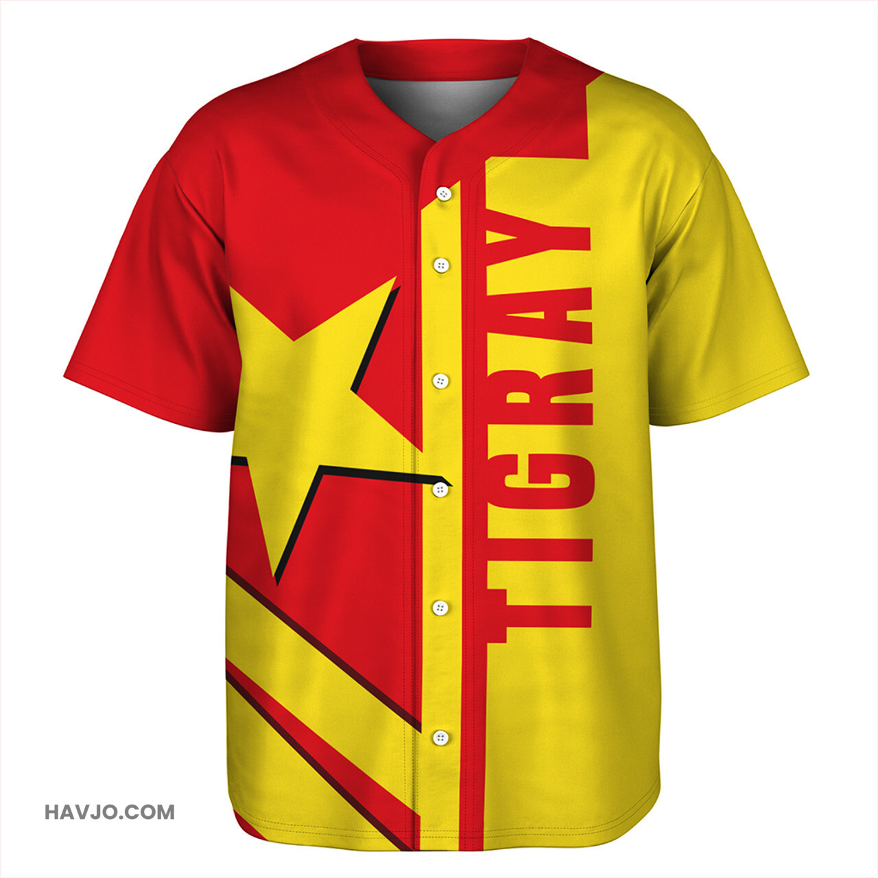 Tigray Casual Style Baseball Jersey