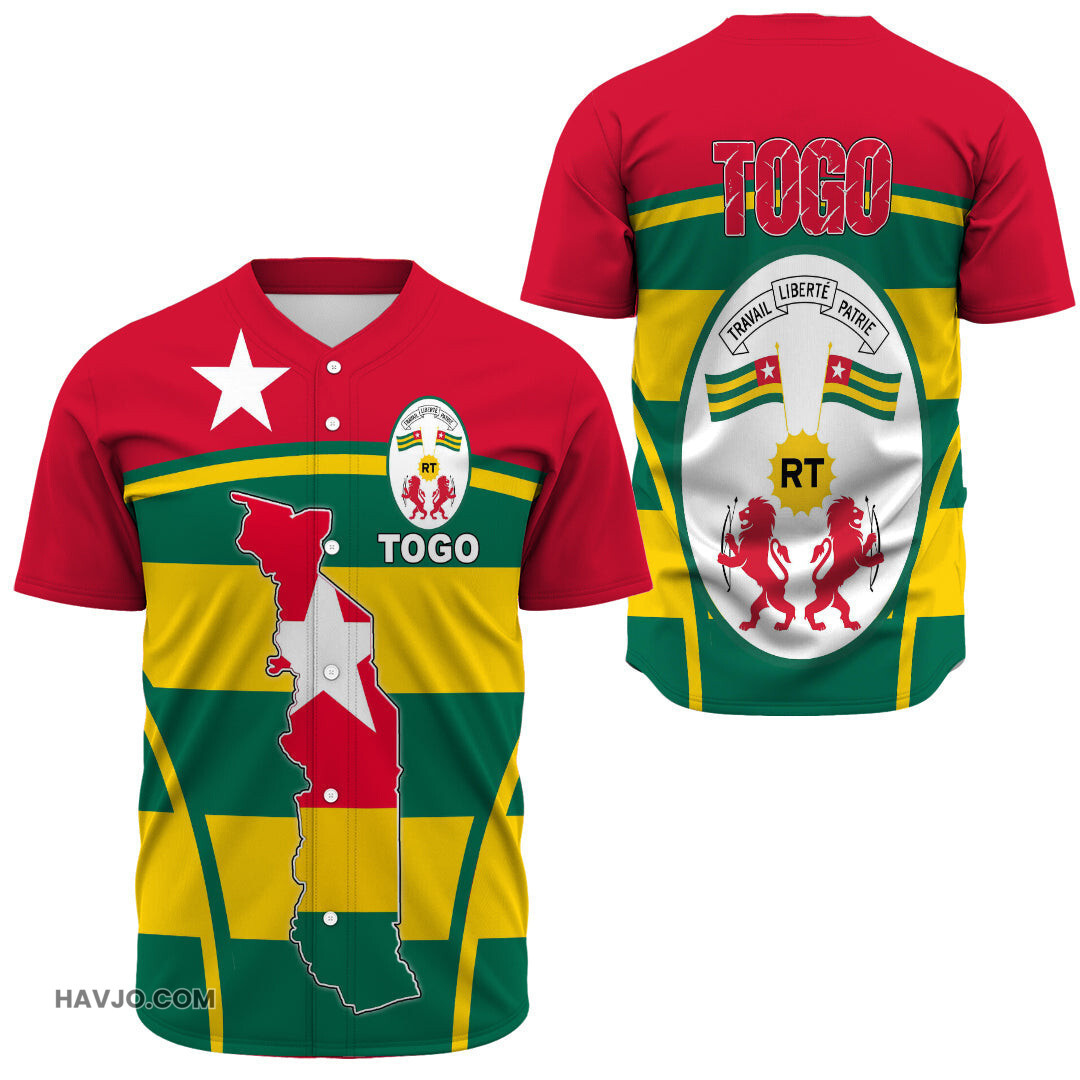 Togo Active Flag Baseball Jersey