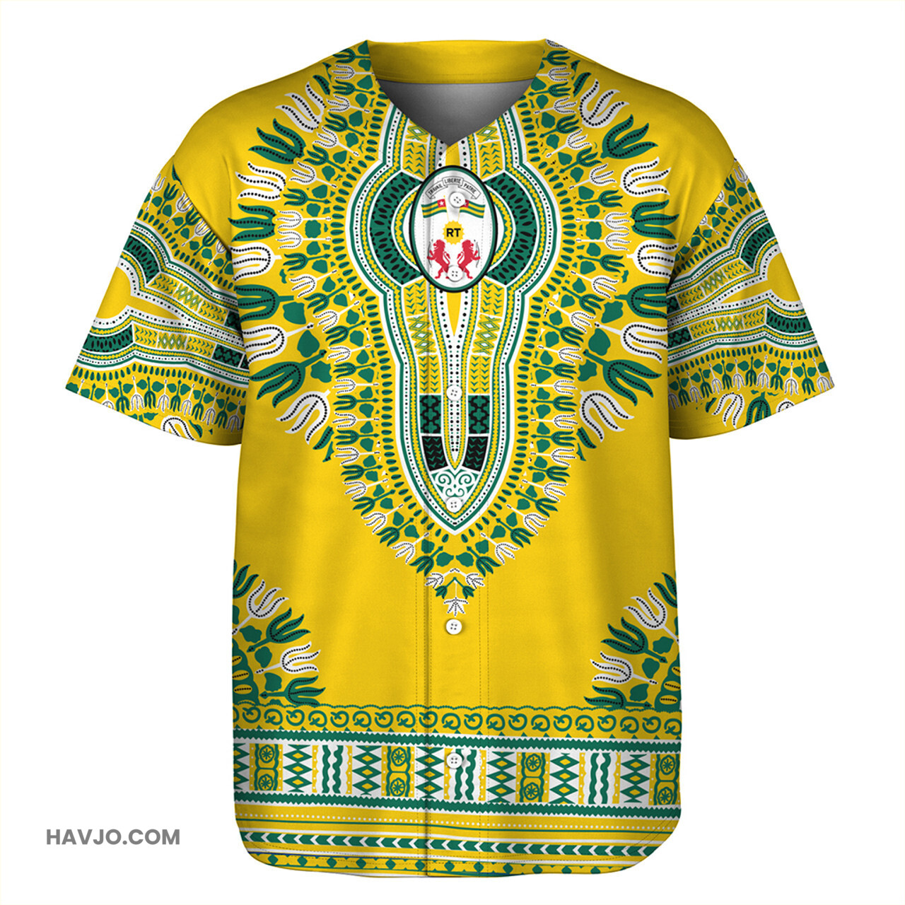 Togo Dashiki Baseball Jersey