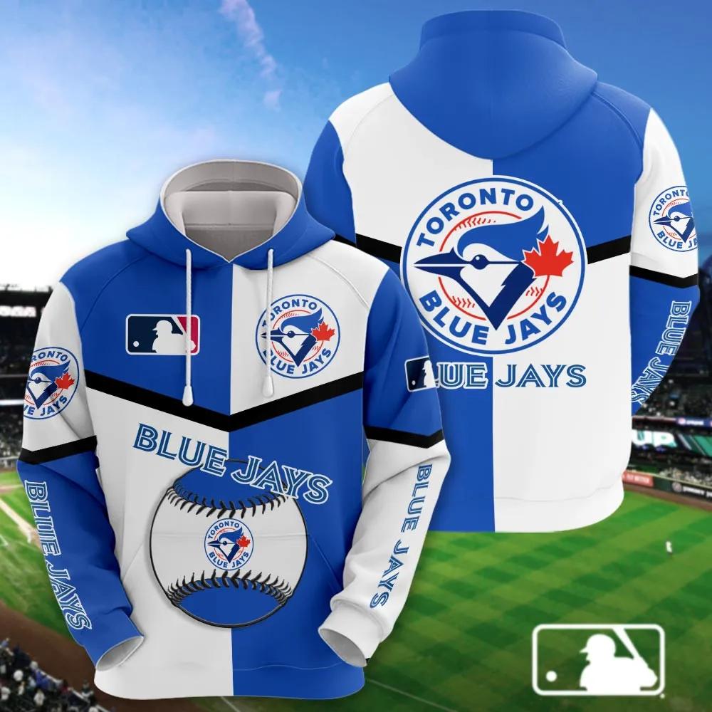 Toronto Blue Jays 3D MLB All Over Print Hoodie