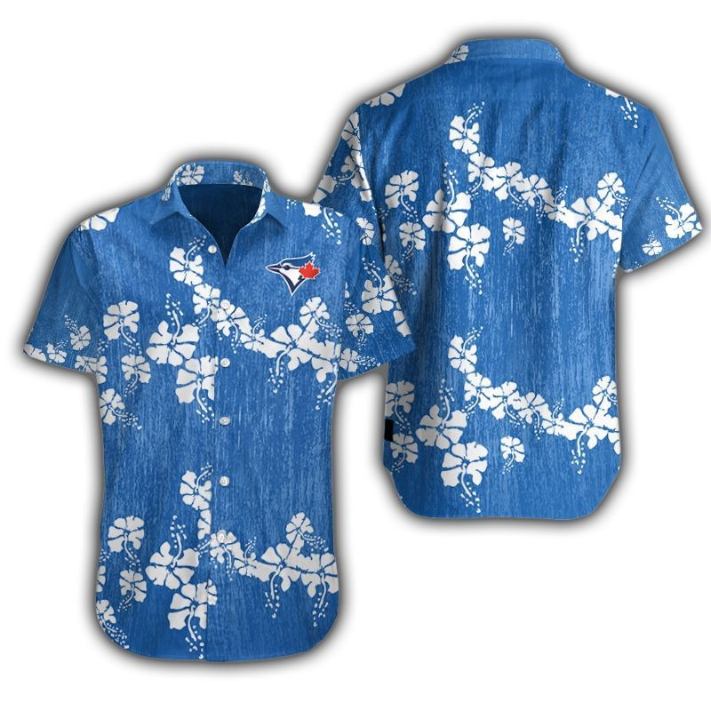 Toronto Blue Jays 50th State Hawaiian Shirt Tropical Aloha Button Up