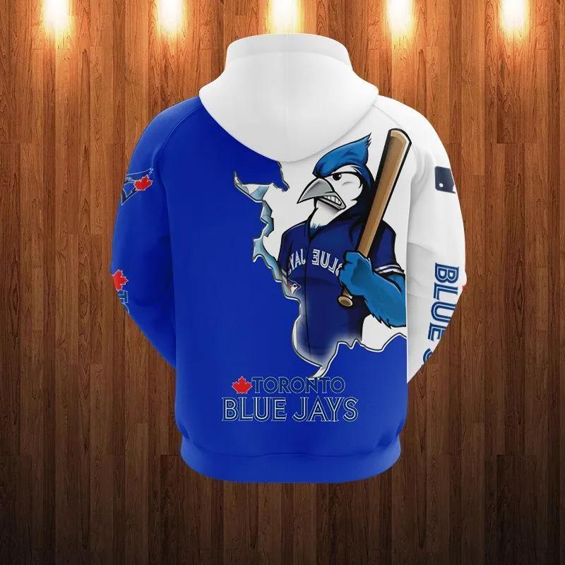 Alternative view of Toronto Blue Jays Mascot MLB All Over Print Hoodie