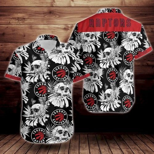 Toronto Raptors Tropical Flower Hawaiian Shirt Tropical Aloha Button Up