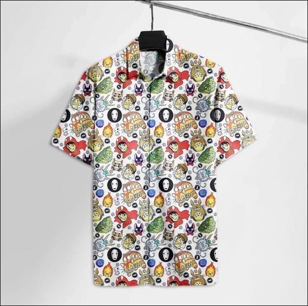 Totoro Hawaiian Shirt Tropical Aloha Button Up
