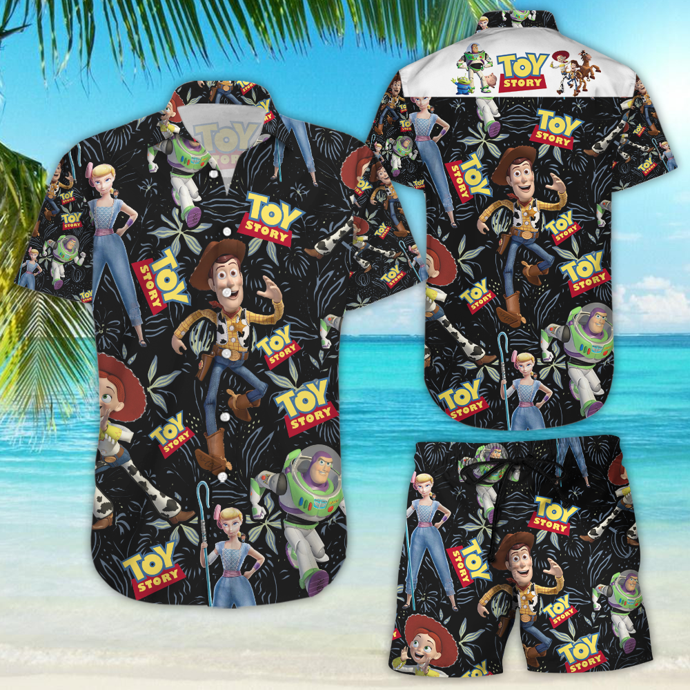 Toy Story Hawaiian Shirt Tropical Aloha Button Up