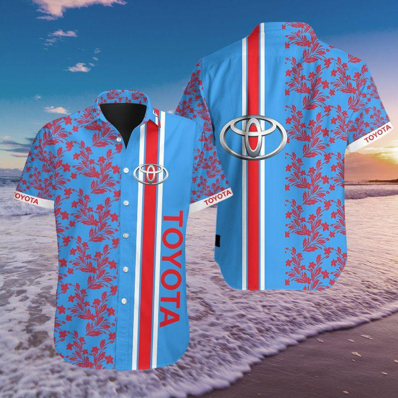 Toyota Hawaiian Shirt Tropical Aloha Button Up