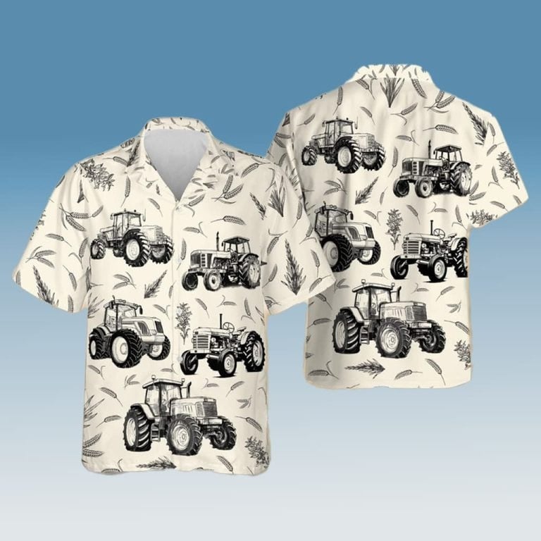 Tractor Hawaiian Shirt Gifts For Tractor Lovers Christmas Gifts For Him Farmers