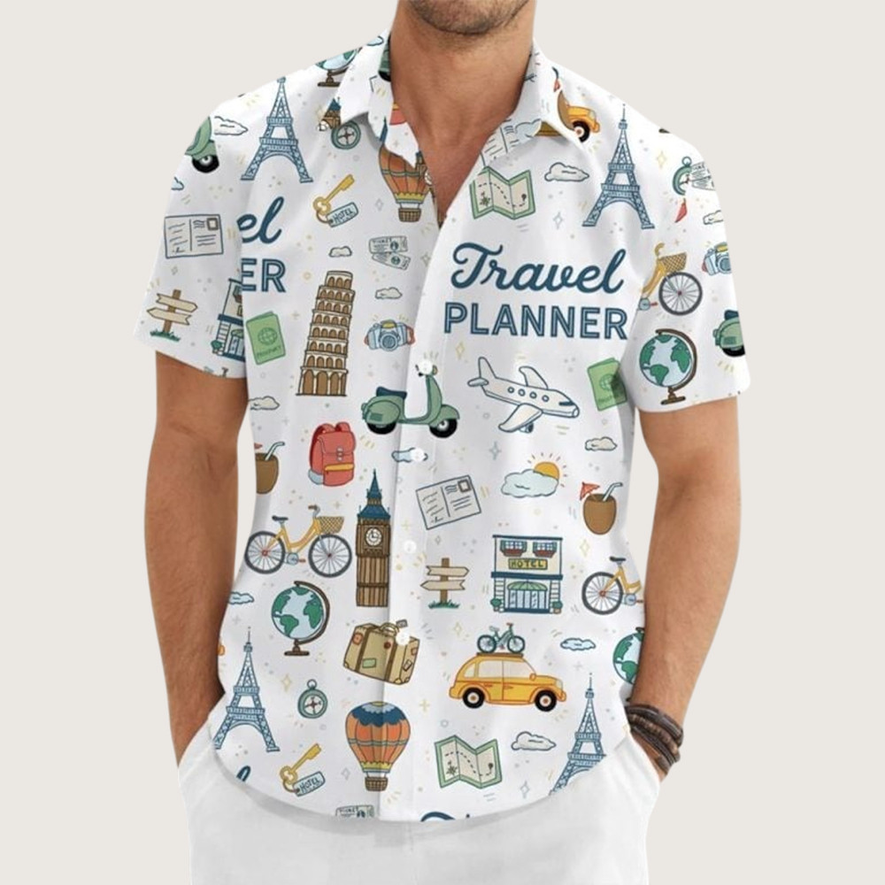 Travel Planner Hawaiian Shirt Travel-Themed Clothing Gifts For Vacations Lovers