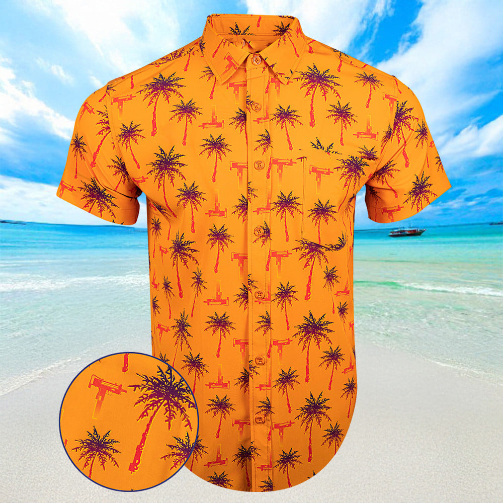 Trigger Happy Sunset Hawaiian Shirt Button Up Summer Shirts For Men