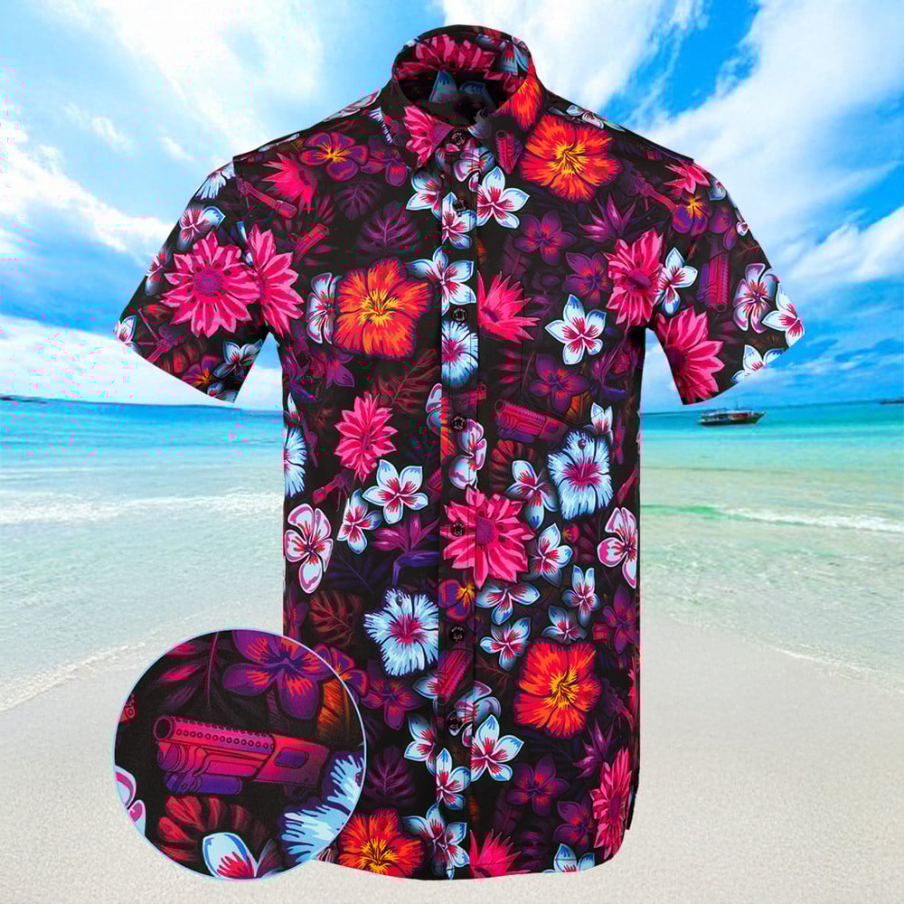 Tropical Fields Hawaiian Shirt Button Up Summer Shirts For Men Gifts For Boyfriend