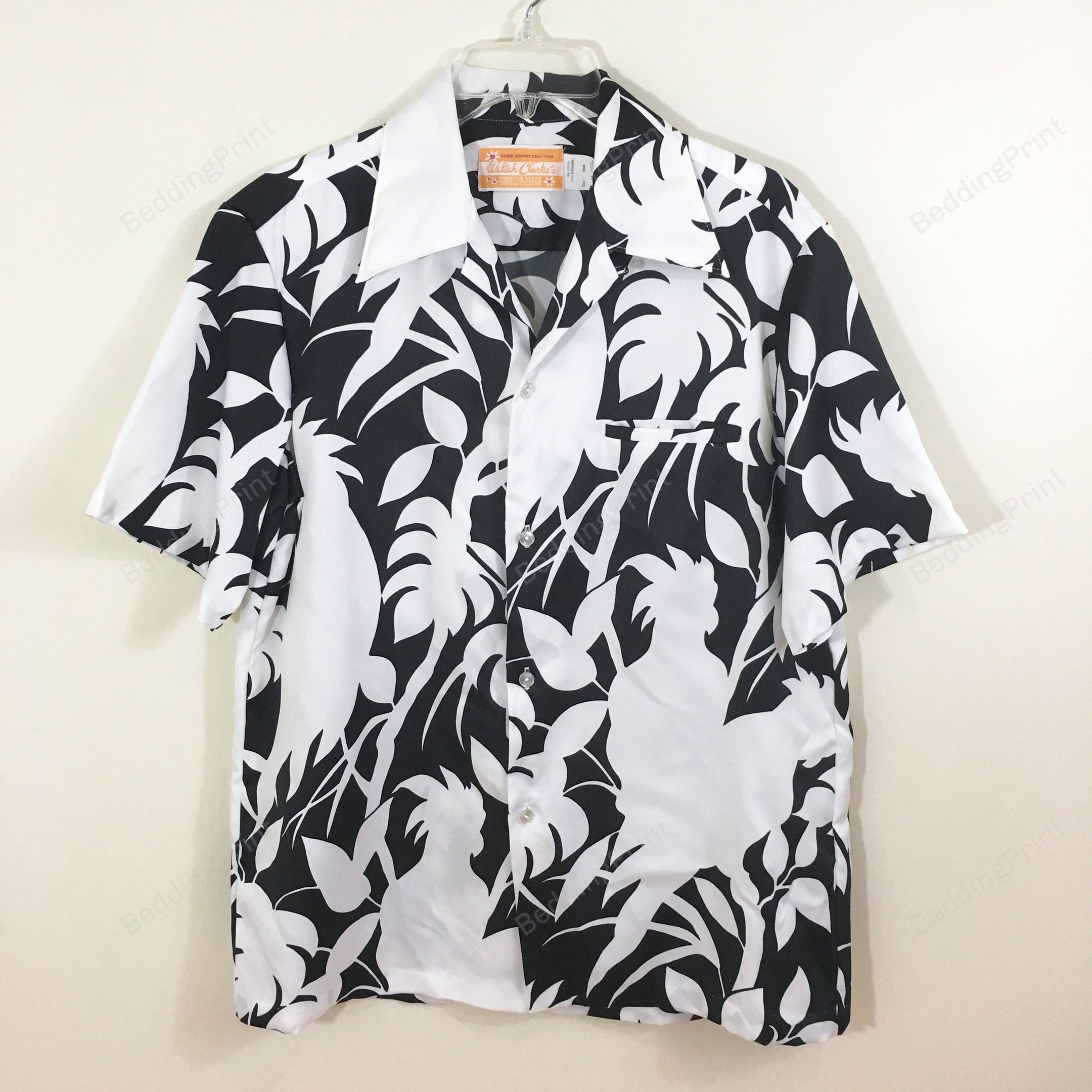 Tropical Parrot Shadow Hawaiian Shirt Tropical Aloha Button Up