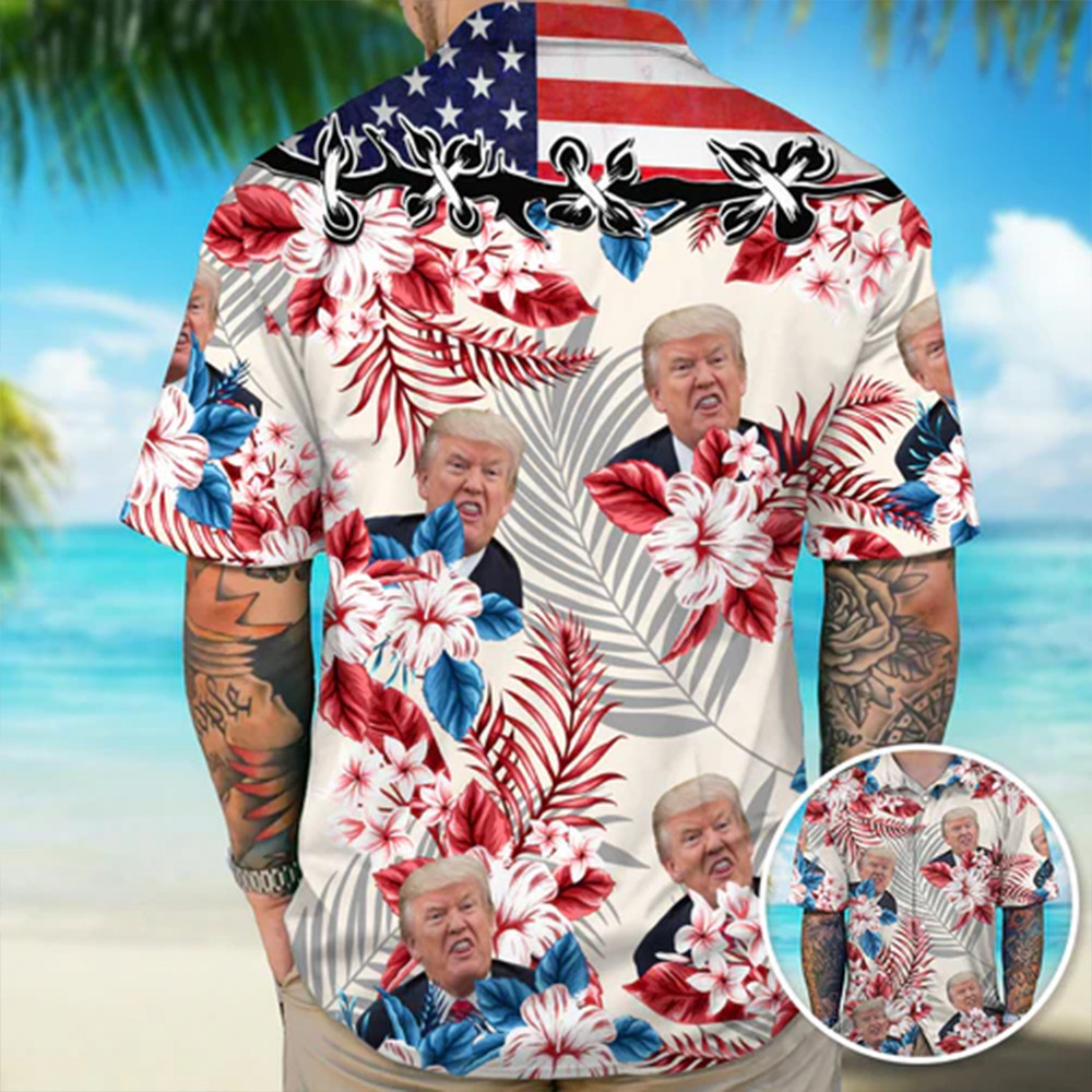 Trump 2024 Aloha Hawaiian Shirt Presidential Campaign Donald Trump Shirt Funny Gift For Him