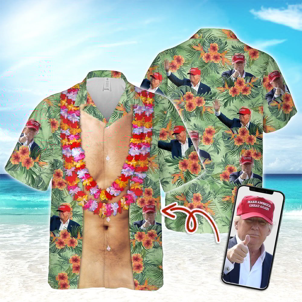 Trump 2024 Make America Great Again Hawaiian Shirt Donald Trump Campaign Aloha Shirt MAGA Merch