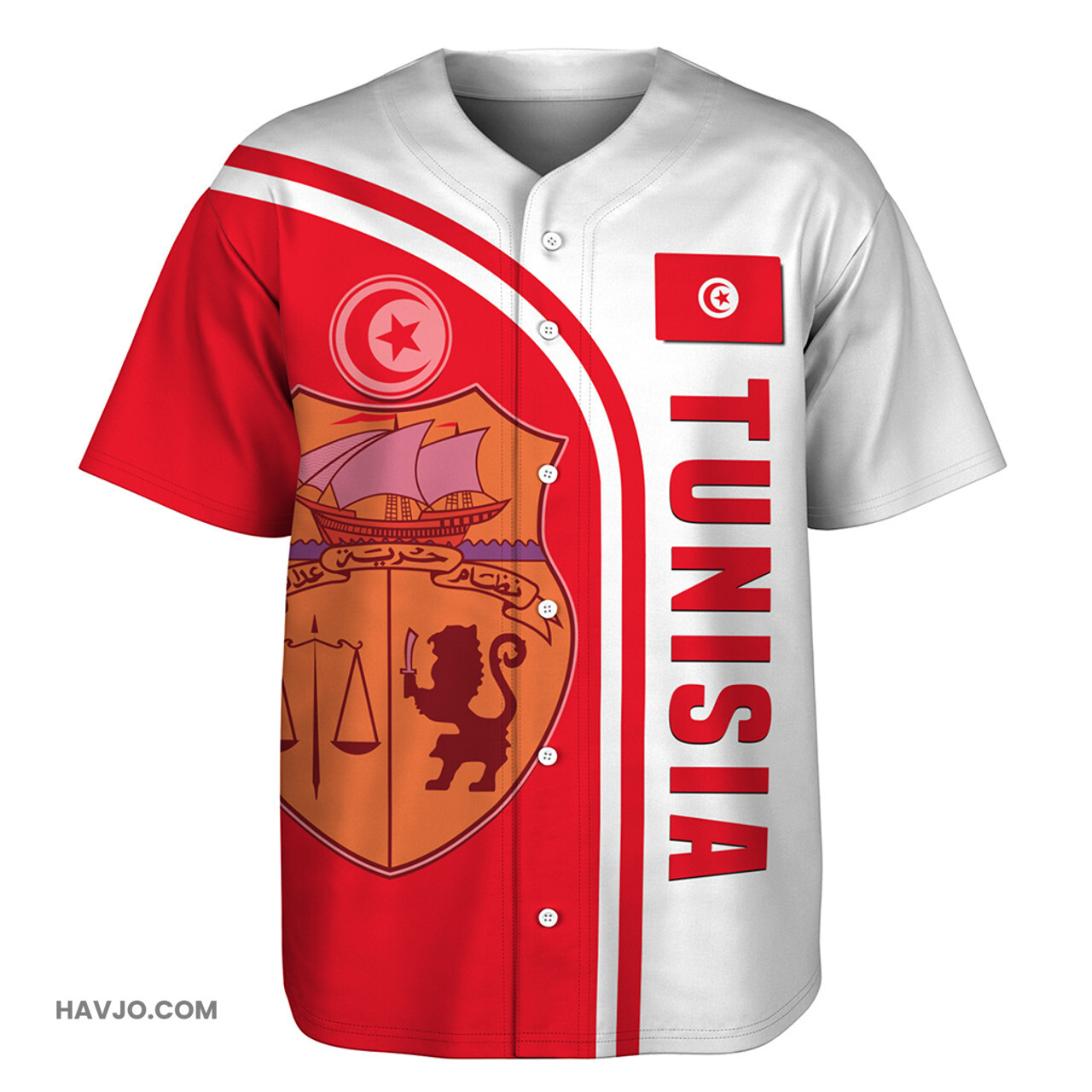 Tunisia Custom In My Heart Baseball Jersey