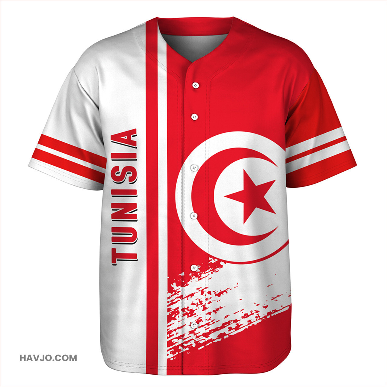 Tunisia Quater Style Baseball Jersey