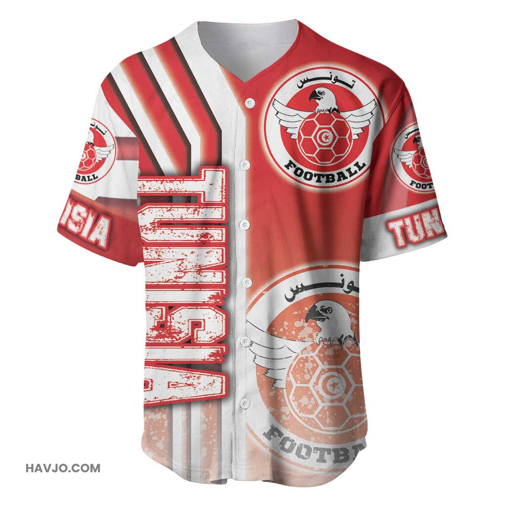 Tunisia Soccer Eagles of Carthage Football Road To Champion Baseball Jersey