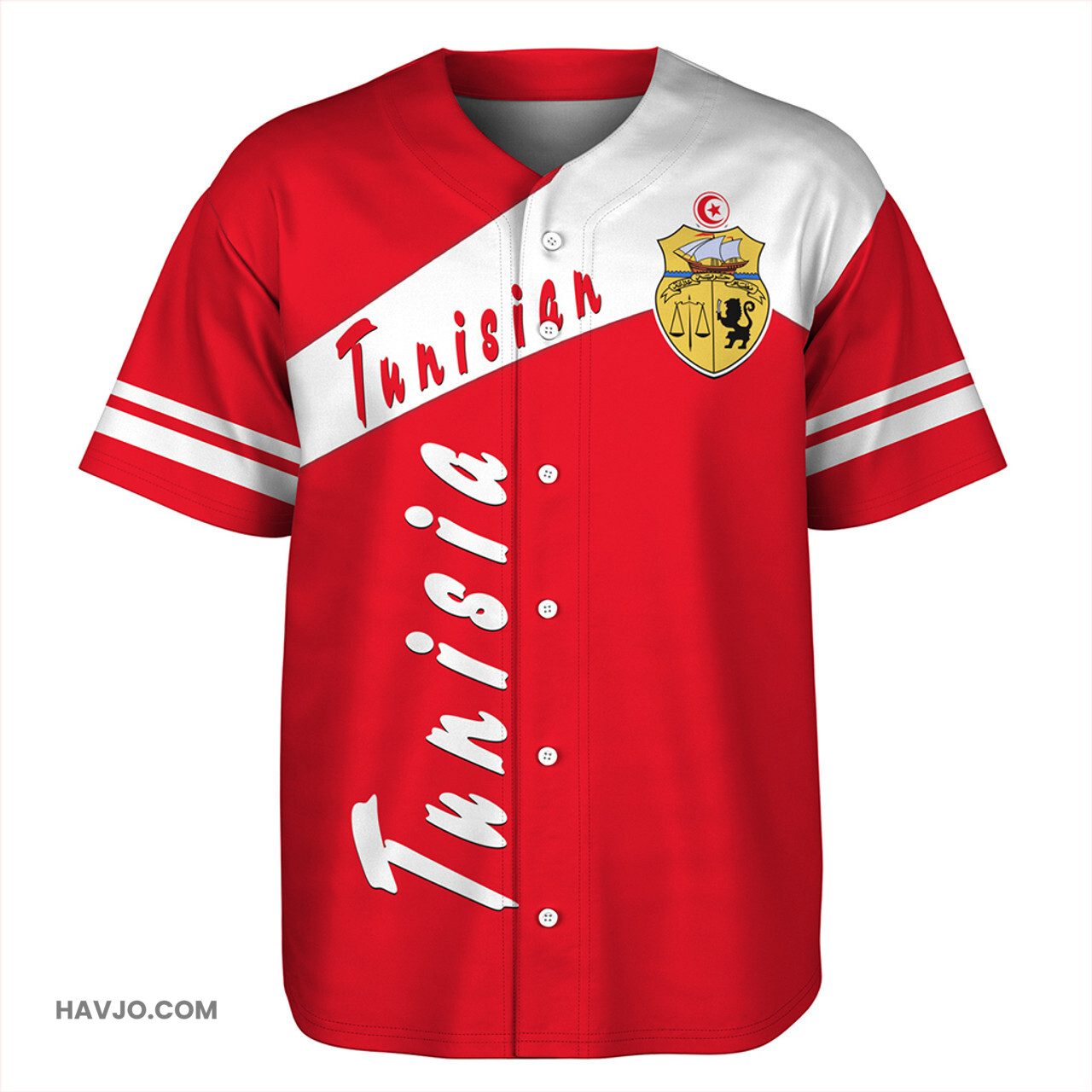 Tunisia Sport Style Baseball Jersey