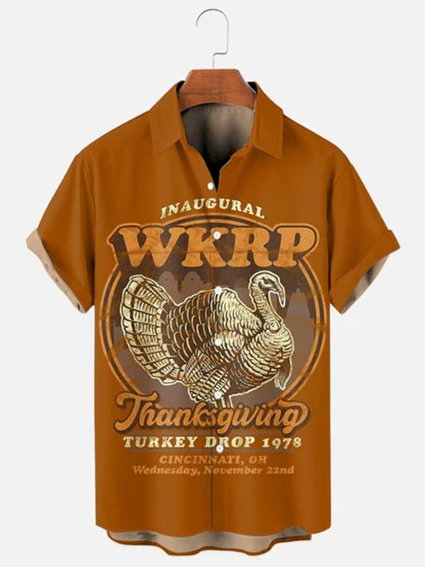 Turkey First Annual WKRP Hawaiian Shirt Thanksgiving Turkey Drop 1978 Meme Shirt Gift