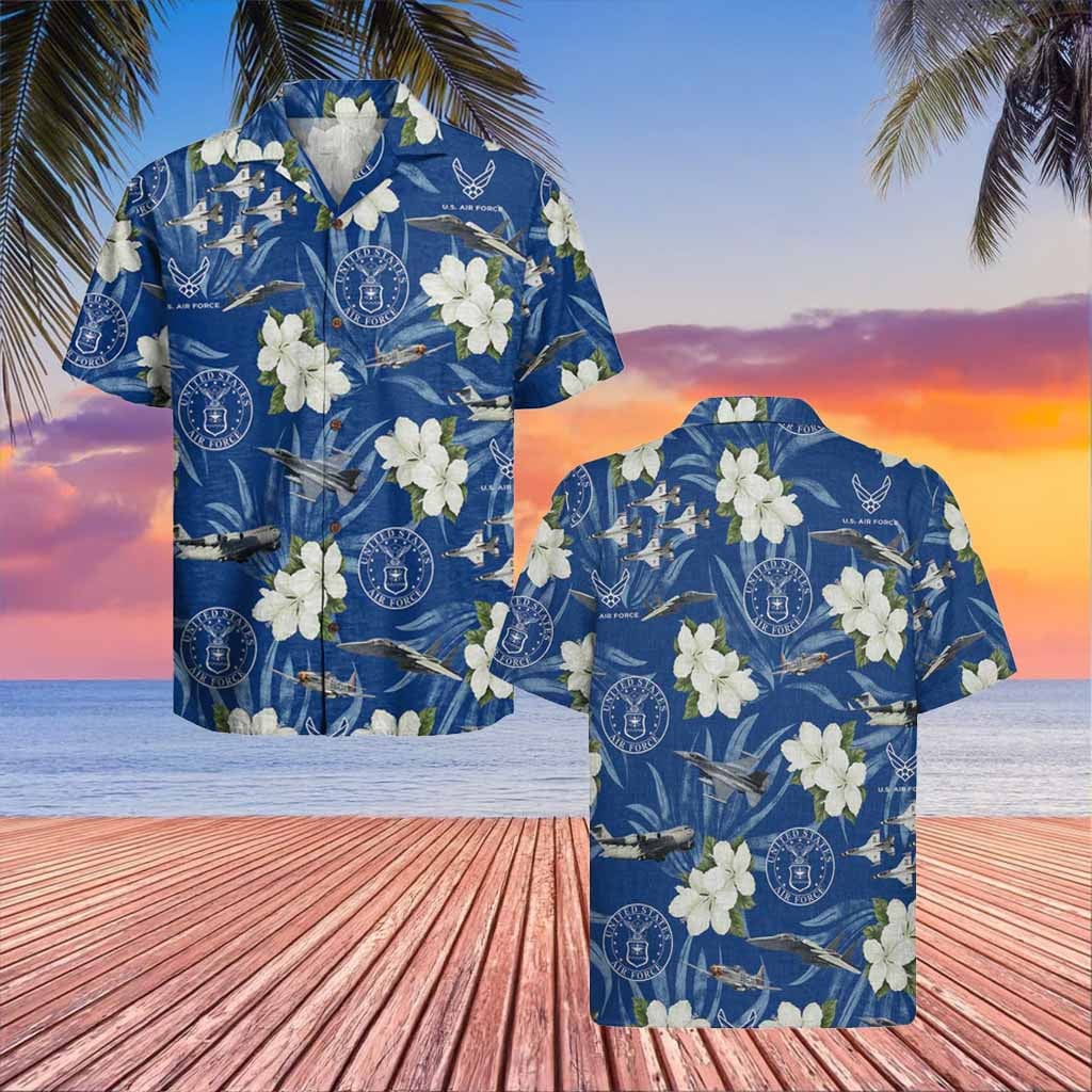 U.S Air Force Veteran Hawaiian Shirt LiLy Aloha Shirt Gift Ideas For Veterans