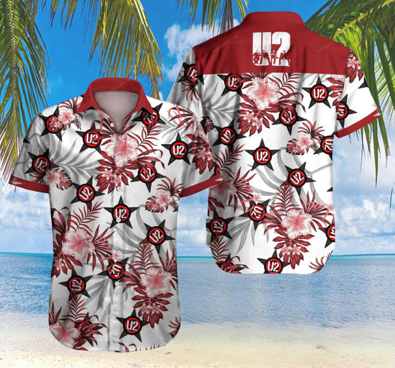 U2 Band Hawaiian Shirt Tropical Aloha Button Up