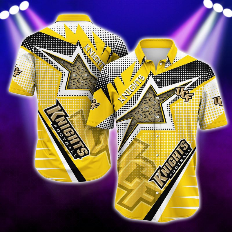 Ucf Knights Ncaa Hawaiian Shirt Tropical Aloha Button Up