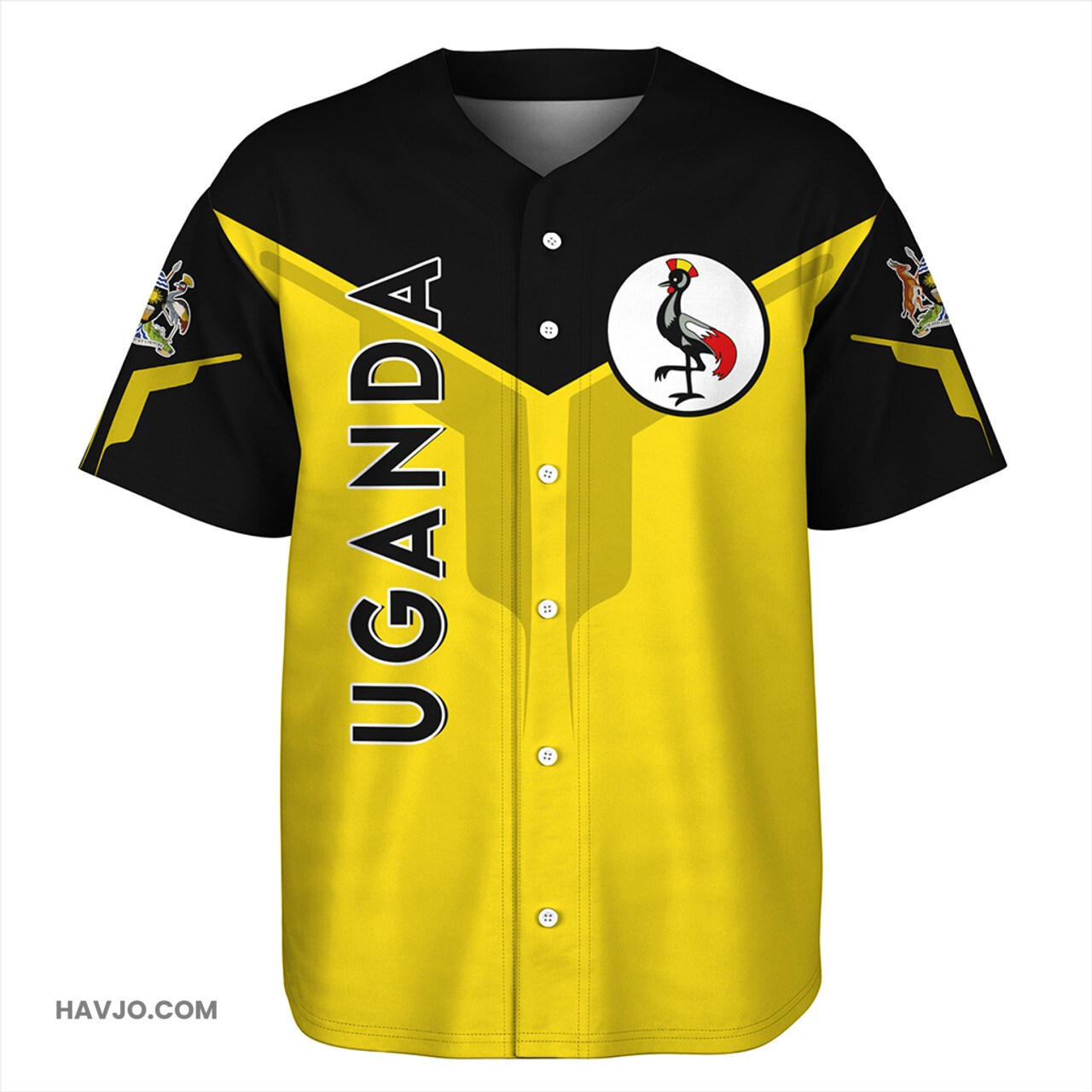 Uganda Arrow Style Baseball Jersey