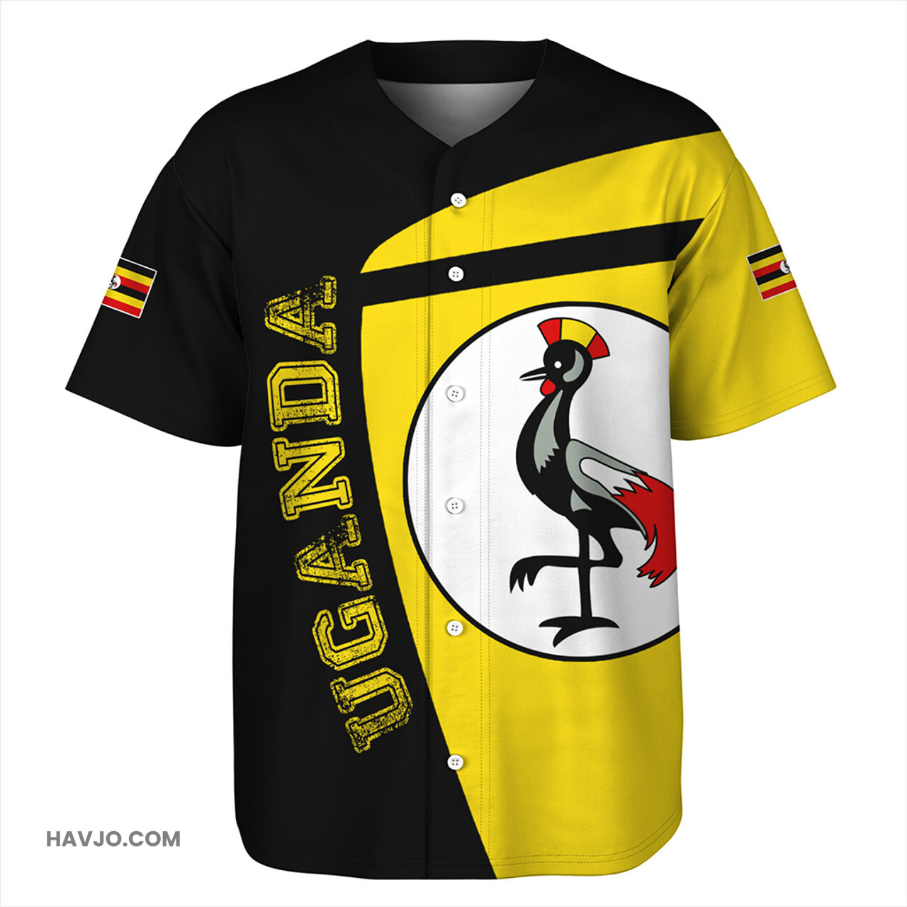 Uganda Half Concept Baseball Jersey
