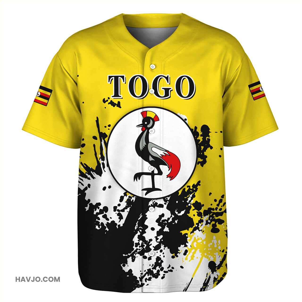 Uganda Spanit Style Baseball Jersey