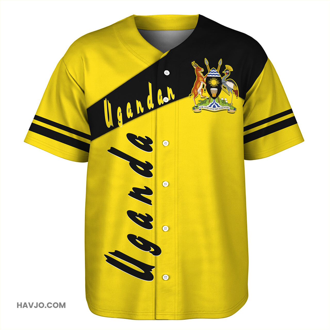 Uganda Sport Style Baseball Jersey