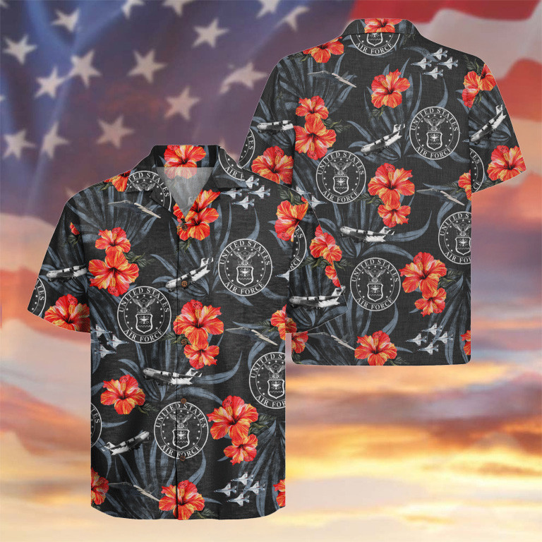 US Air Force 78th Years Of Service Hawaiian Shirt Tropical Apparel USAF Merch Present Ideas