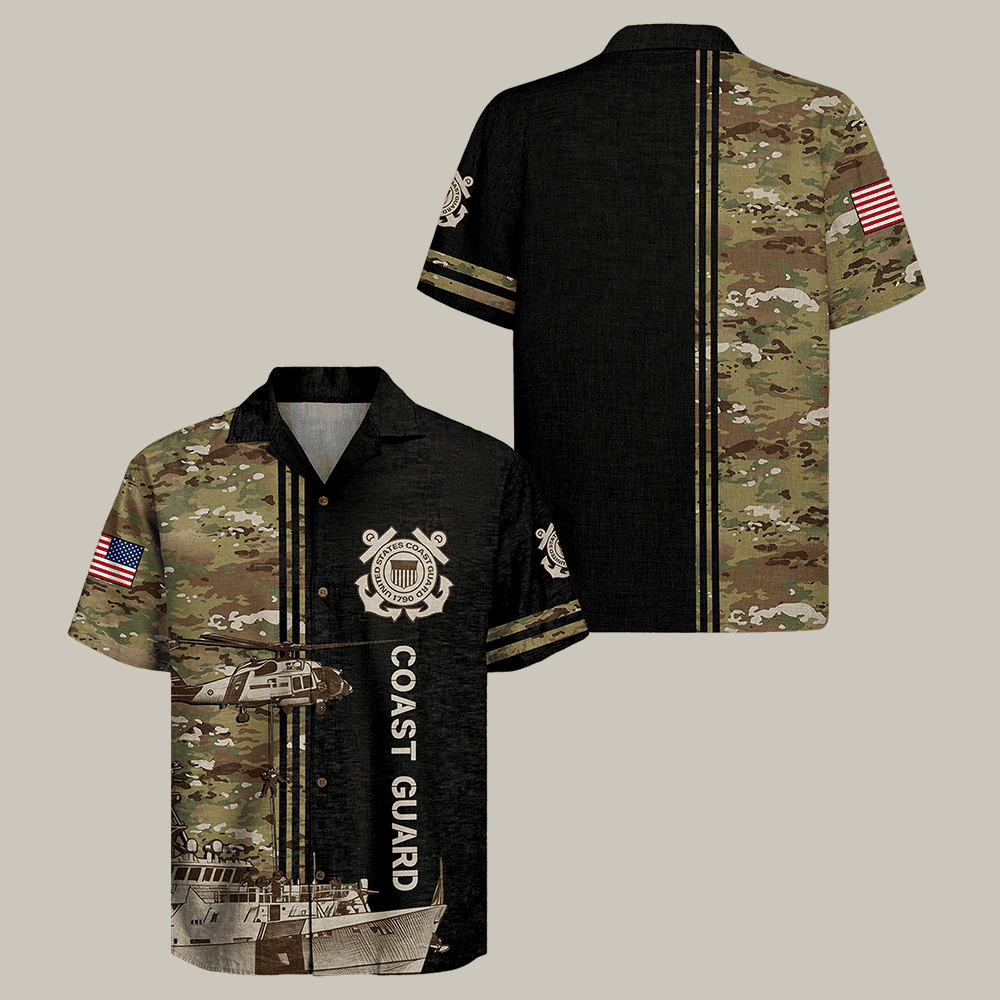 US Coast Guard Hawaiian Shirt Coast Guard 250th Anniversary Clothes Best Gift Idea