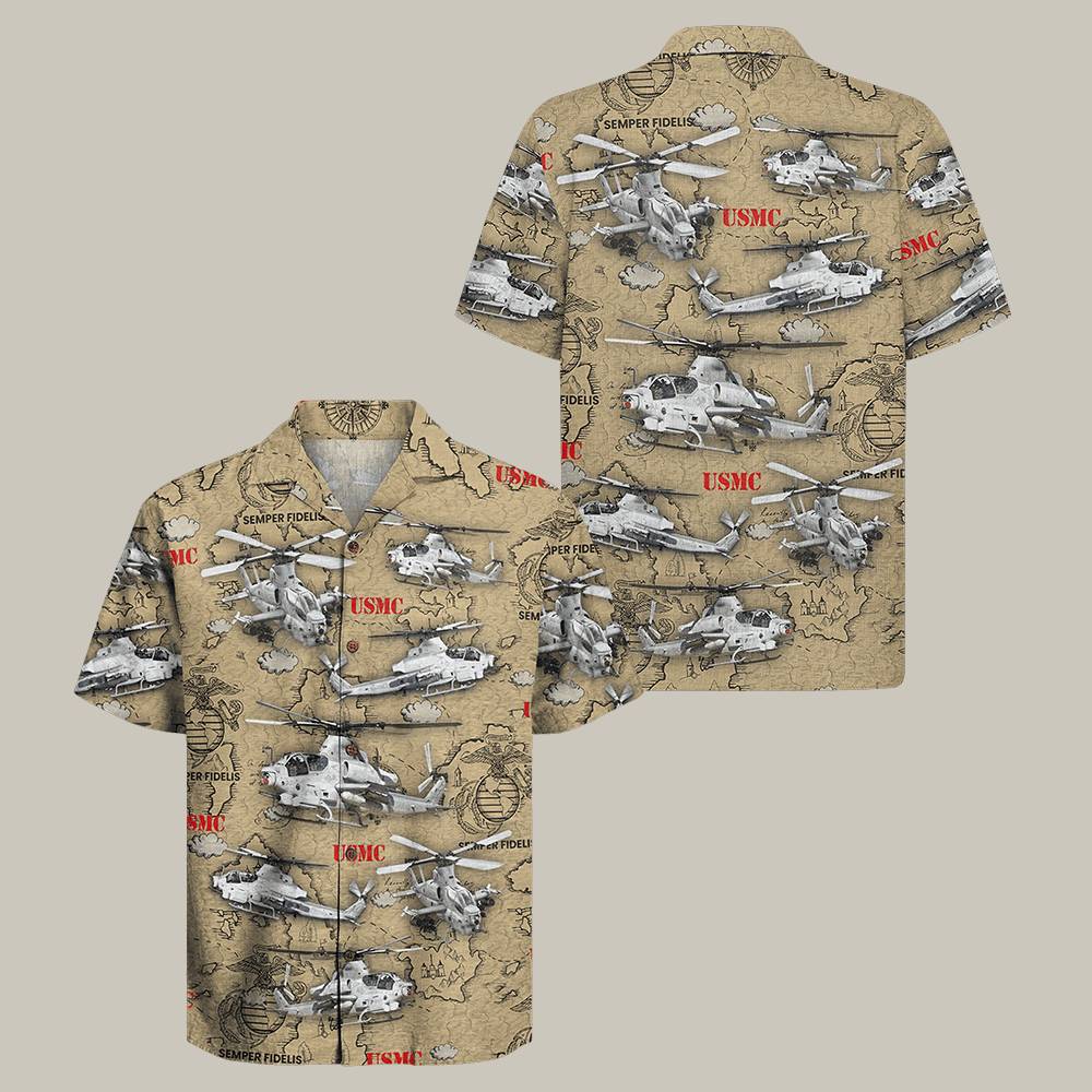 US Marine Corps 250th Years Of Service Hawaiian Shirt Marines Clothes USMC Present