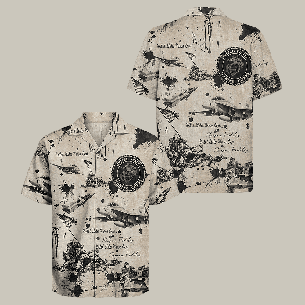 US Marine Corps 250th Years Of Service Hawaiian Shirt Marines Veteran Clothes Gift For Enthusiast