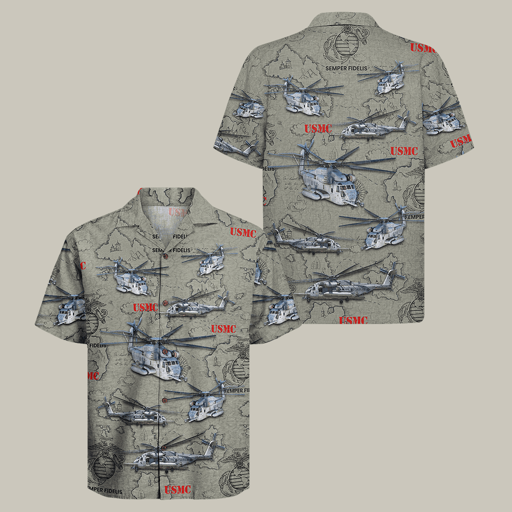 US Marine Corps 250th Years Of Service Hawaiian Shirt Semper Fi Clothes USMC Present