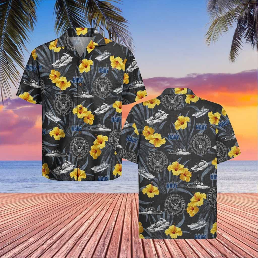 US Navy 250th Years Of Service Hawaiian Shirt Best Veterans Day Merchandise