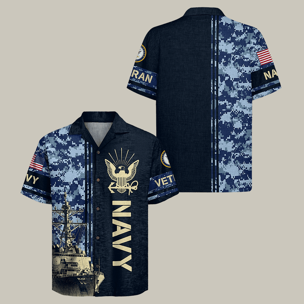 US Navy 250th Years Of Service Hawaiian Shirt Veterans Day Clothes Gift For Him