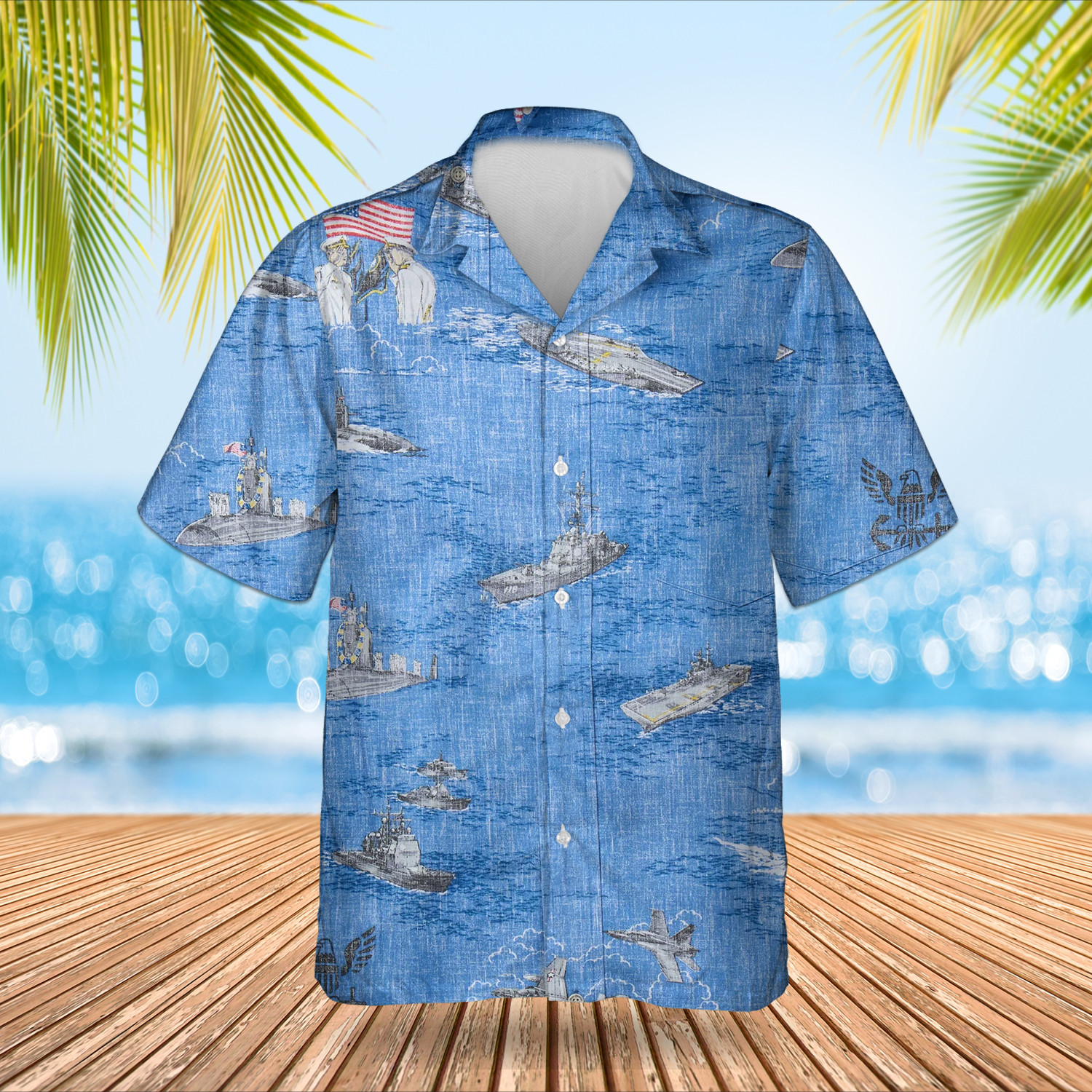 US Navy Hawaiian Shirt Vintage Old Retro Aloha Shirt USN Veteran Gift Ideas For Sailors