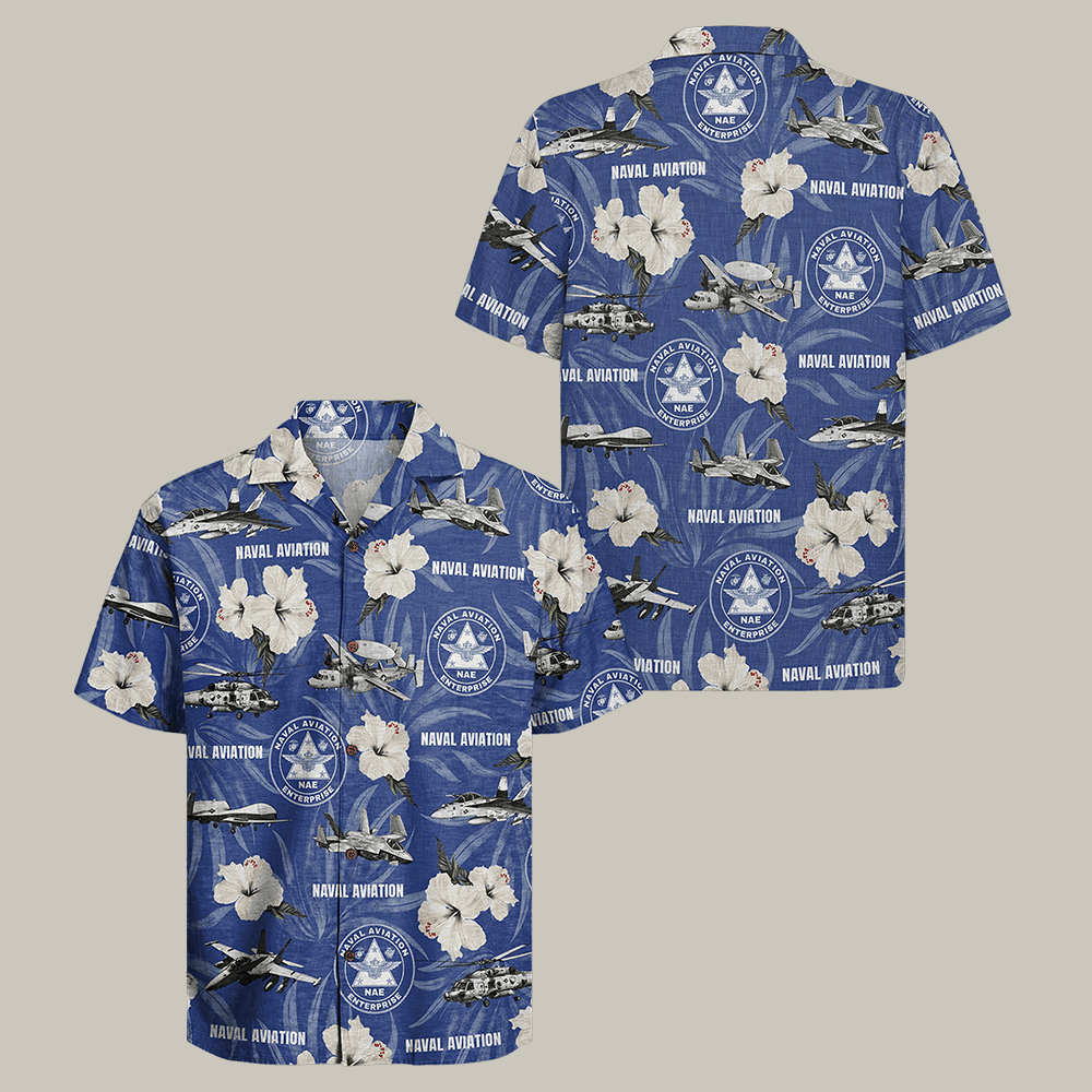 Alternative view of US Navy Naval Aviation 250th Years Of Service Hawaiian Shirt Navy Veteran Clothes Gift For Men