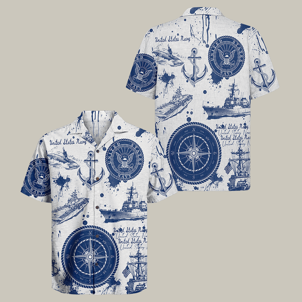 US Navy Veteran 250th Years Of Service Hawaiian Shirt Navy 250th Anniversary Shirt Best Gift