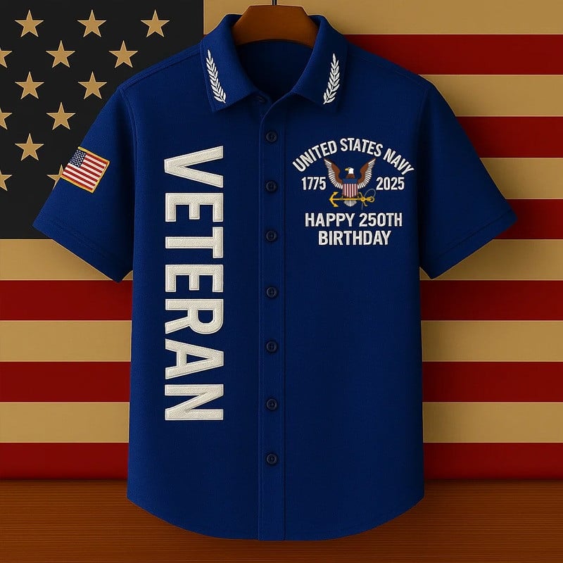 US Navy Veteran Hawaiian Shirt Proud To Serve Navy Sailor Fans Gift