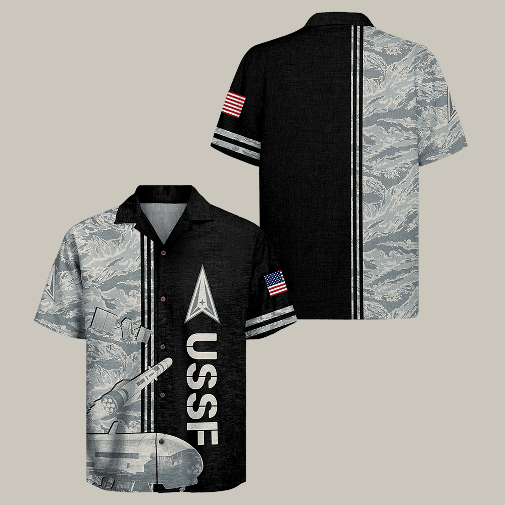 US Space Force Hawaiian Shirt United States Space Force Clothes Vet Gift For Him